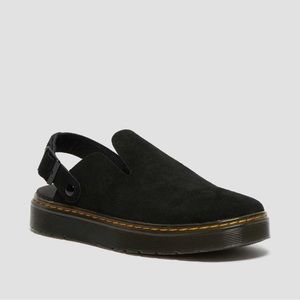 Doc Marten Carlson suede mules in black size 5